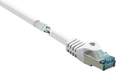 RF-5043786 RJ45 Netzwerkkabel Patchkabel CAT 6a S/FTP 3.00 m Weiß Flammwidrig 1 St. (RF-5043786)