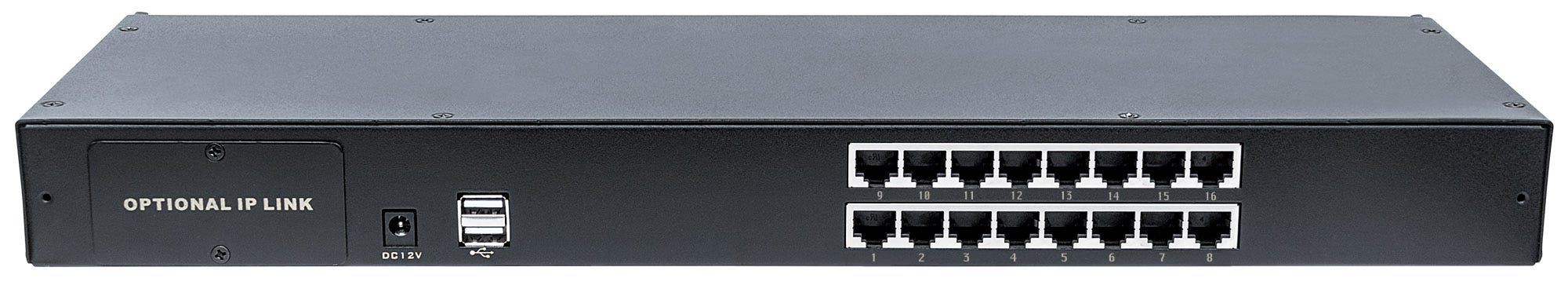 Intellinet Modular 16-Port CAT5 VGA KVM-Switch Schwarz