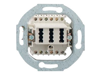 Rutenbeck TAE2X6/6NFF/UP0RW Telefondosenmechanismus Pure White, RAL 9010