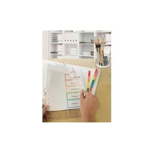 AVERY Intercalaires Readyindex, PP, 6 touches, A4 polypropylène transparent, touches couleur assorti, - 1 Stück (05258501)
