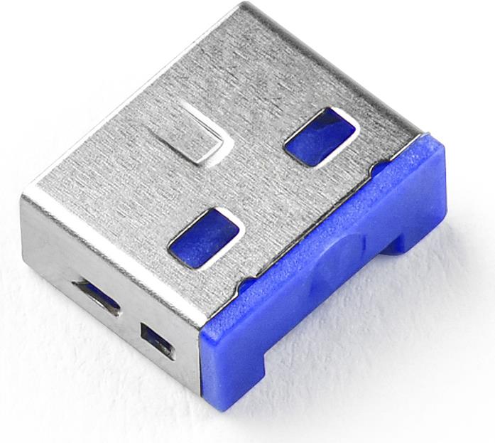 Smartkeeper UL03P1DB Schnittstellenblockierung Schnittstellenblockierung + Schlüssel USB Typ-A Blau Kunststoff 10 Stück(e) (UL03P1DB)
