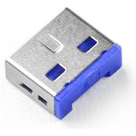 Smartkeeper UL03P1DB Schnittstellenblockierung Schnittstellenblockierung + Schlüssel USB Typ-A Blau Kunststoff 10 Stück(e) (UL03P1DB)