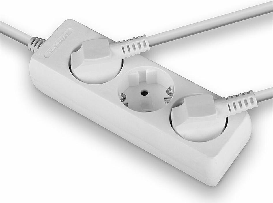 Lindy Steckdosenleiste 3-fach Typ F Schuko 3500 W 1,4 m Weiß