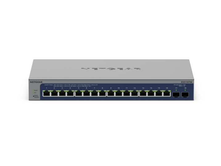 NETGEAR S3600 Series XS516TM Smart Switch 16 Port 10/25 Gigabit Ethernet + 2x SFP+ Grau