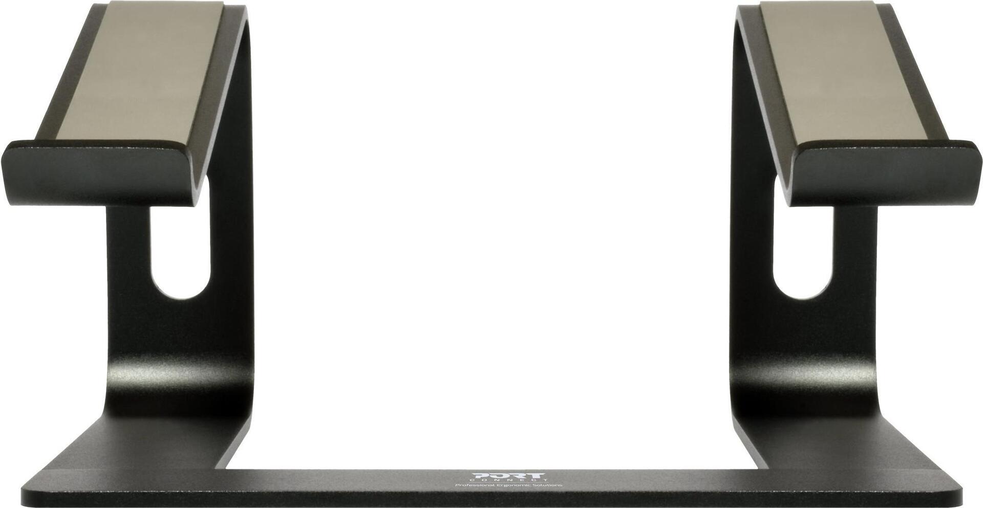 Port Designs PORT Connect Ergonomischer Notebook-Ständer 10"–15.6" Aluminium Schwarz