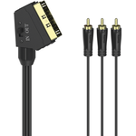 Hama 00205156 SCART-Kabel 1,5 m 3 x RCA Schwarz (00205156)