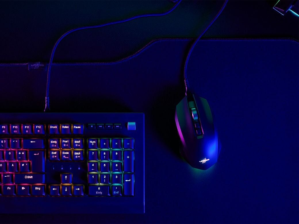 uRage Gaming-Maus Reaper 800 8K USB Typ-C 26000 DPI Schwarz