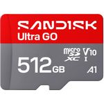 SanDisk Ultra GO microSDXC Speicherkarte 512 GB UHS-I V10 A1 190 MB/s