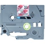 Brother TZeMPRG31 Schwarz auf rotem Gingham (TZEMPRG31)