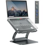 Exsys Laptop-Staender 7 in 1 USB-C DockingS f.Laptop Notebook MacBook Tablet (EX-1224HM)