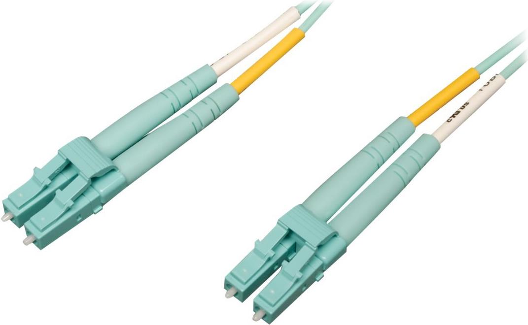 EATON TRIPPLITE 10Gb/100Gb Duplex Multimode 50/125 OM4 LSZH Fiber Patch Cable LC/LC Aqua 2M 6ft. 1,83m (N820-02M-OM4)