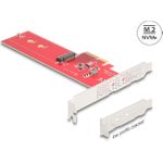 Delock PCI Express 5.0 x4 Karte zu 1 x intern NVMe M.2 Key M - Low Profile (90889)