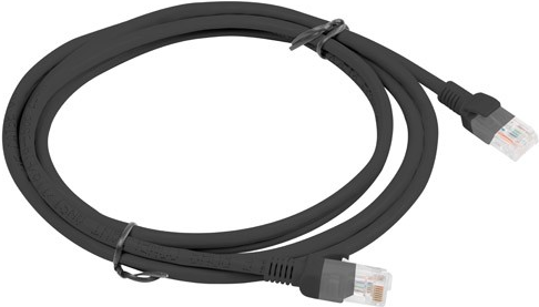 Lanberg PCU5-10CC-0200-BK Netzwerkkabel 2 m Cat5e U/UTP (UTP) Schwarz (PCU5-10CC-0200-BK)
