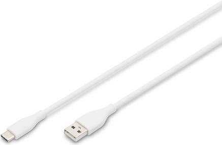 DIGITUS USB-C Silicone charging cable USB-A (AK-300340-005-W)