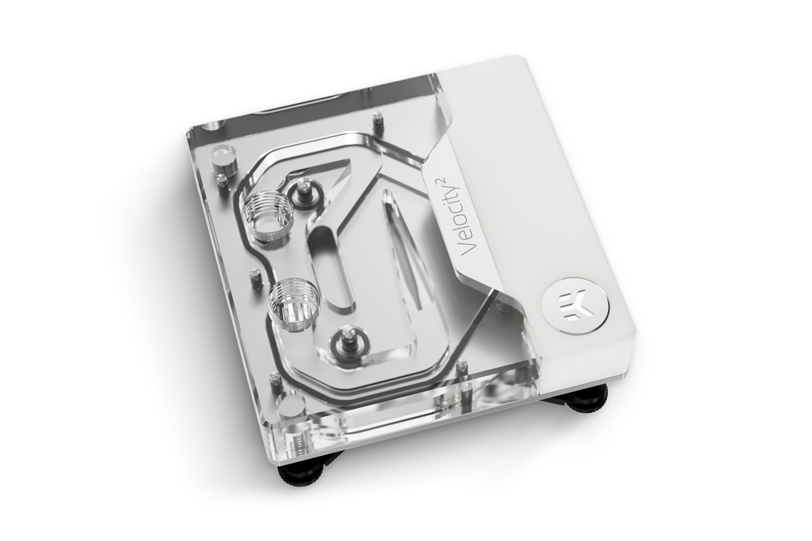 EK Water Blocks EK-Quantum Velocity D-RGB Wasserblock Acryl Kupfer LGA 1700 1/4" Schwarz/Nickel