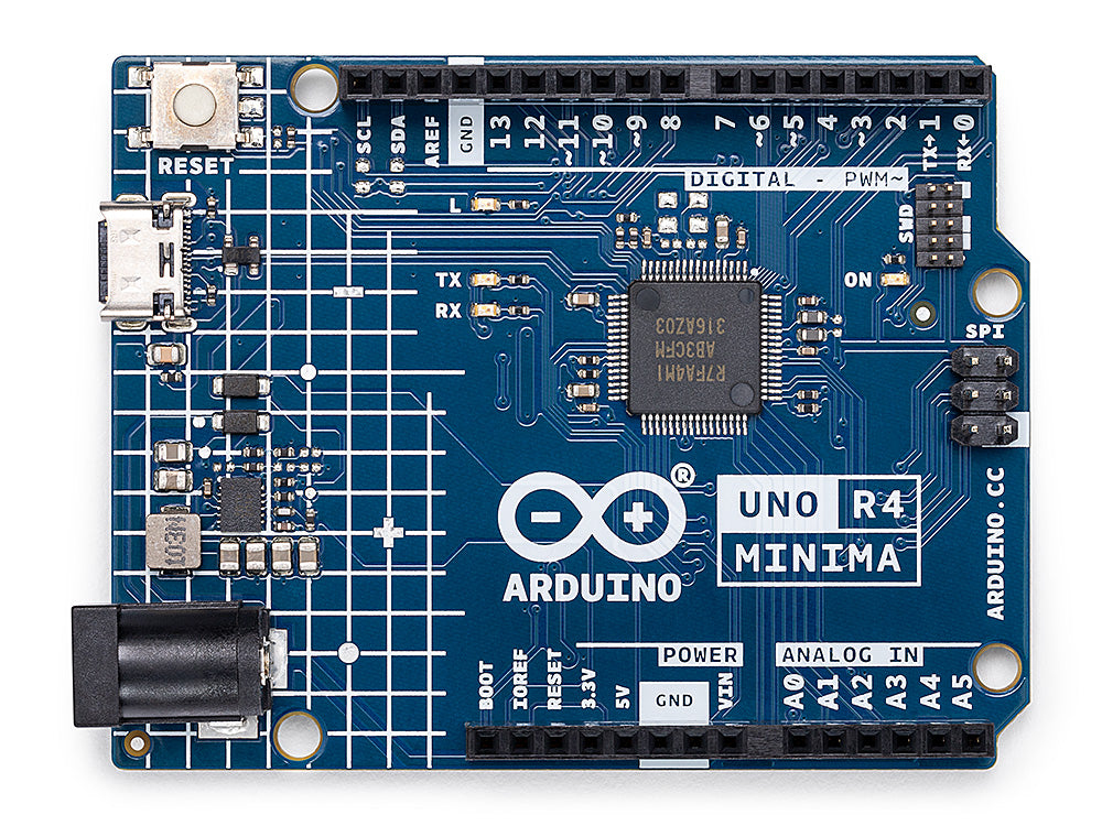 Arduino UNO R4 Minima Entwicklungsplatine ARM Cortex 48 MHz 32 KB RAM 256 KB Flash