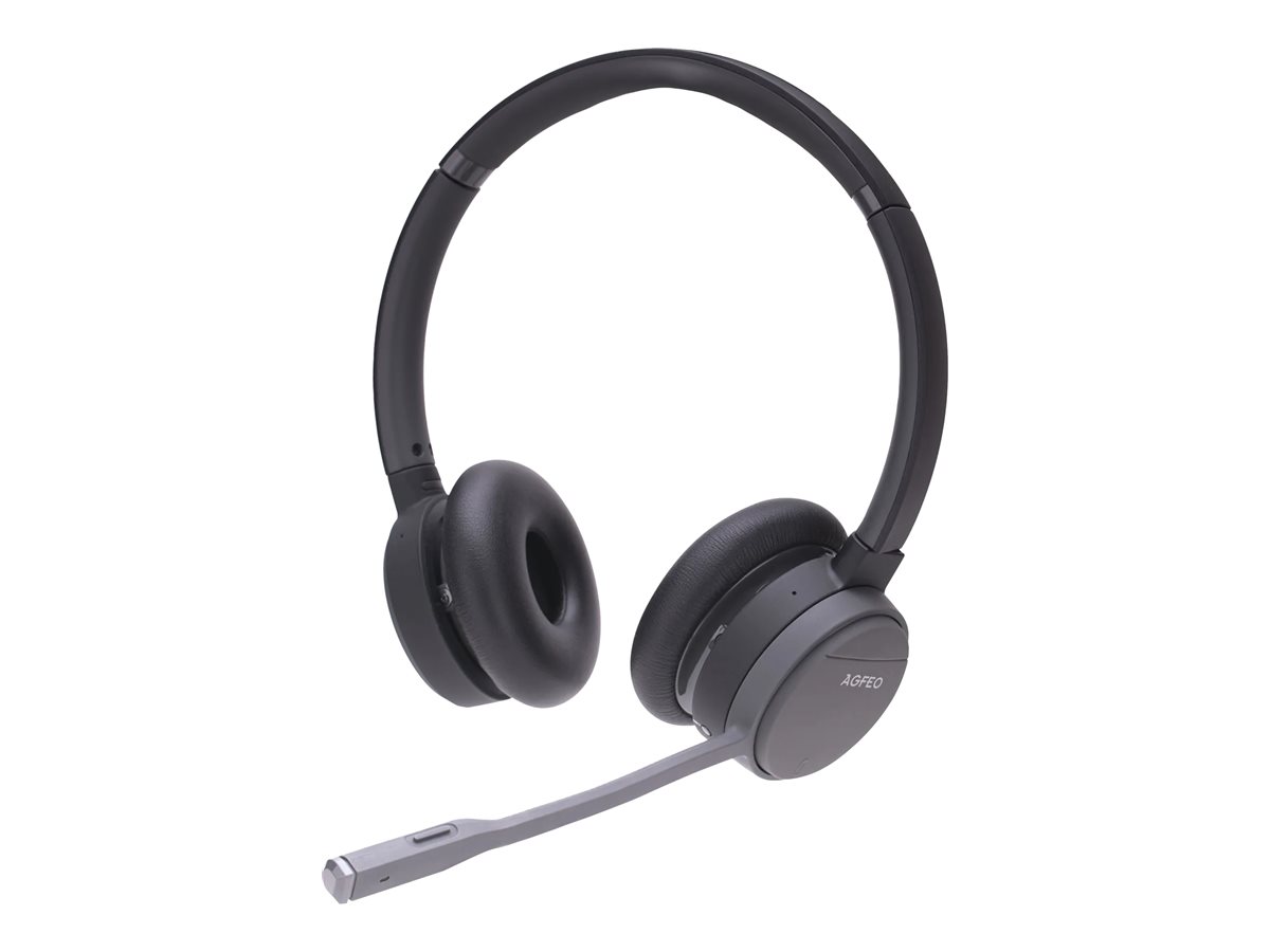 AGFEO Infinity Headset Binaural DECT Bluetooth Schwarz