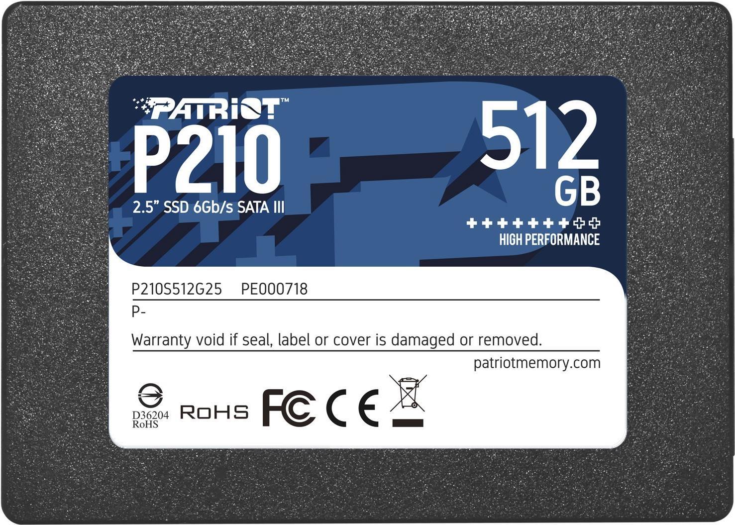 Patriot P210 SSD 512GB (P210S512G25)