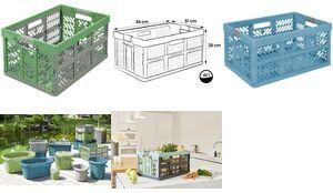 keeeper Profi-Klappbox "eco Ben", 45 Liter, sky blue Tragkraft: 50 kg, Softgriffe, Material: PP/Regranulat/TPE, - 1 Stück (1022569500000)