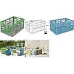 keeeper Profi-Klappbox "eco Ben", 45 Liter, sky blue Tragkraft: 50 kg, Softgriffe, Material: PP/Regranulat/TPE, - 1 Stück (1022569500000)