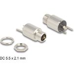 Delock Steckverbinder DC 5,5 x 2,1 mm Buchse zum Einbau Lötversion - rund 20 V / 10 A (90174)