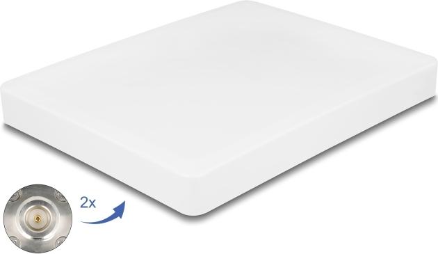 Delock WiFi 6 MIMO Antenne 2 x N Buchse 8 dBi direktional Mastmontage outdoor (90705)