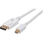 TECHLY Mini-DisplayPort M auf DisplayPort M Kabel 4K 60Hz weiss 2m (ICOC-MDP-020T4K)