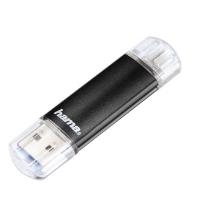 hama USB 3.0 OTG Speicherstick FlashPen "Laeta Twin", 16 GB aus Kunststoff, Datentransferrate: 45 MBit/Sek., - 1 Stück (00123998)