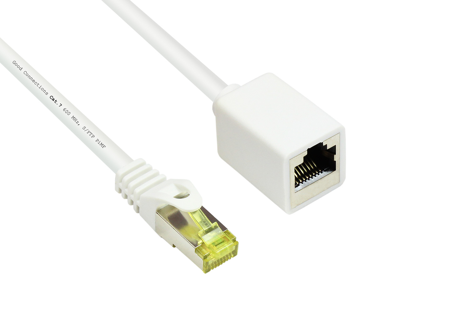 Good Connections RNS RJ45 Patchkabelverlängerung Cat.7 3 m Weiß