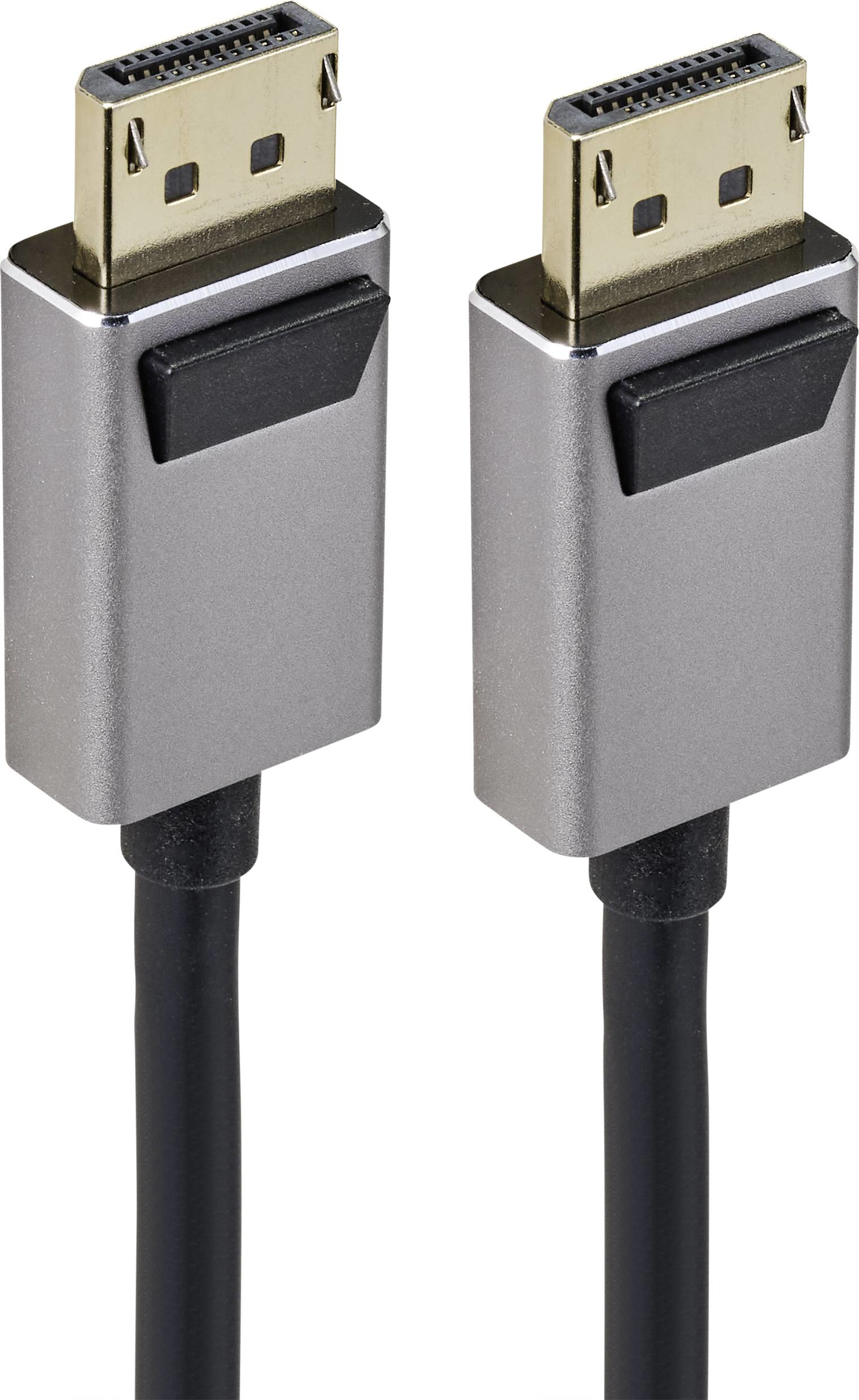SpeaKa Professional DisplayPort-Kabel SP-9510456 2 m 32,4 Gbit/s Schwarz