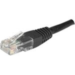 Patchkabel, CAT.6, U/UTP, ungeschirmt, Kupfer, schwarz, 10,0 m Patchkabel mit Rastnasenschutz (246778)