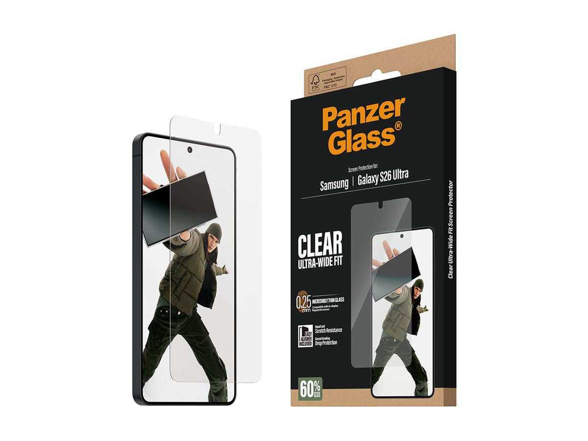 PanzerGlass Displayschutzglas Ultra-Wide Fit EasyAligner für Samsung Galaxy S26 Ultra Transparent