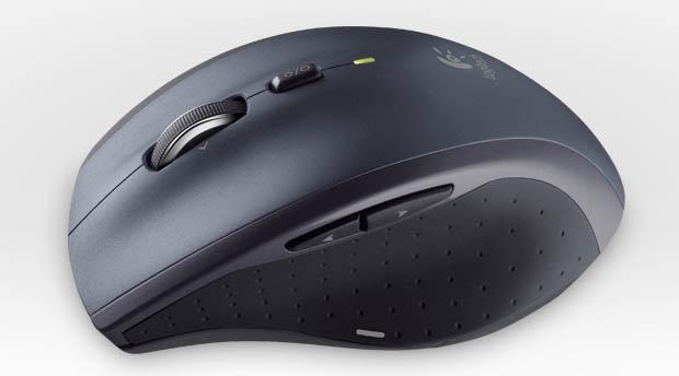 Logitech Marathon Mouse M705 Kabellose Maus Laser 7 Tasten 2,4 GHz Schwarz/Grau