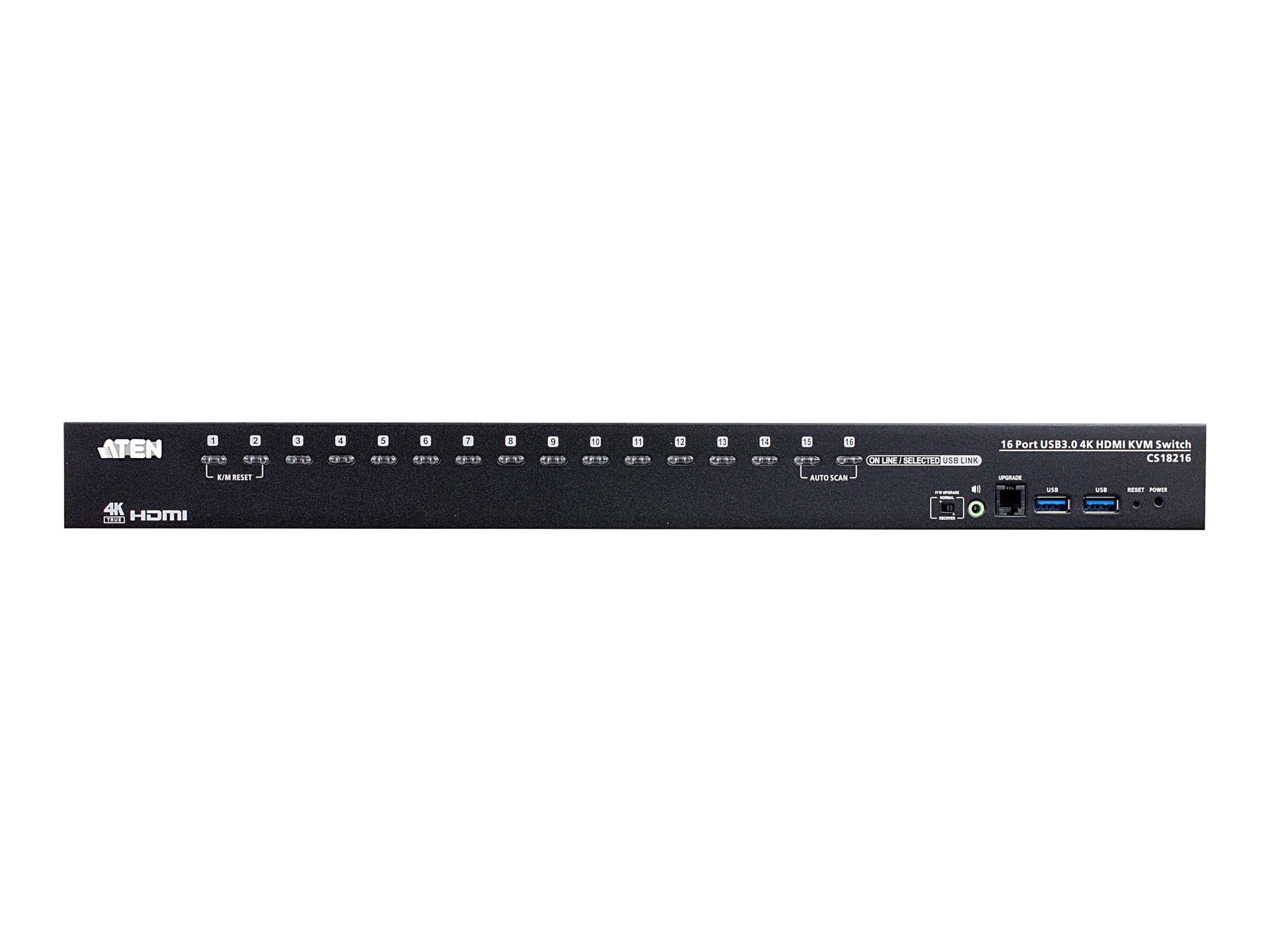 ATEN CS18216 16-Port USB 3.0 4K HDMI KVM-Switch Schwarz