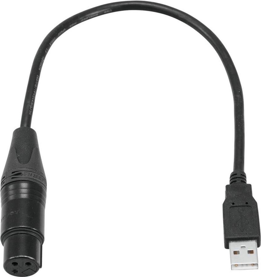 Eurolite 51860118 Audio-Kabel 0,4 m XLR USB Schwarz (51860118)