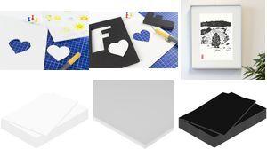 kangaro Foam Board, DIN A4, Stärke: 5 mm, schwarz Schaumstoffplatte, matte Papierbeschichtung auf beiden - 1 Stück (K-0075-104)