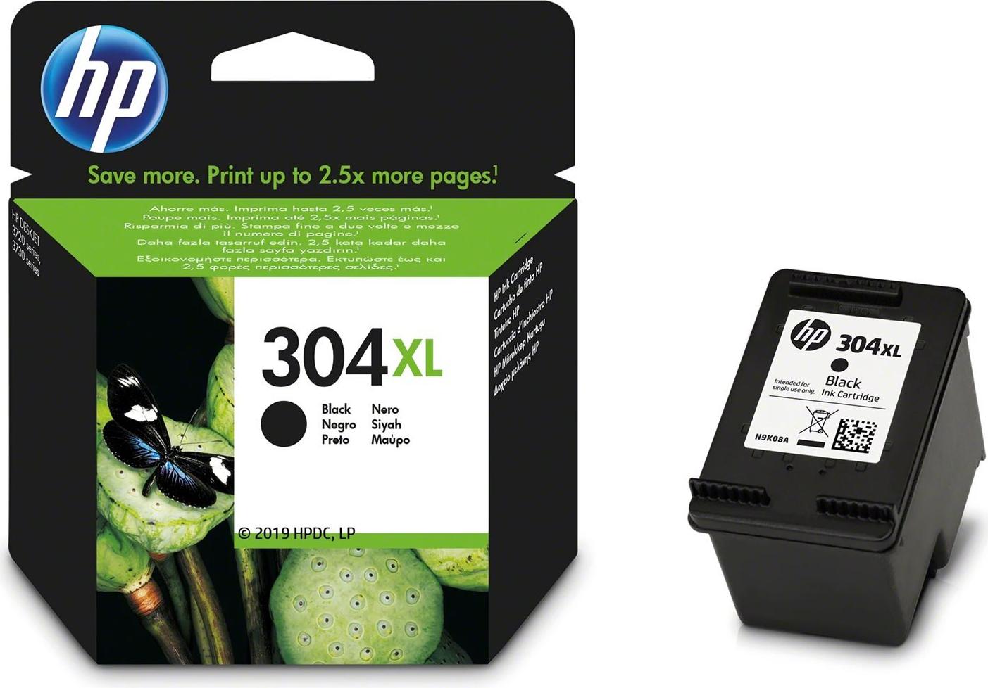 HP 304XL - Hohe Ergiebigkeit - Schwarz - Original - Tintenpatrone