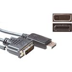 ACT Conversion cable DisplayPort male to DVI male 1.00 m. Length: 1 m Dp male - dvi male 1.00m (AK3993)