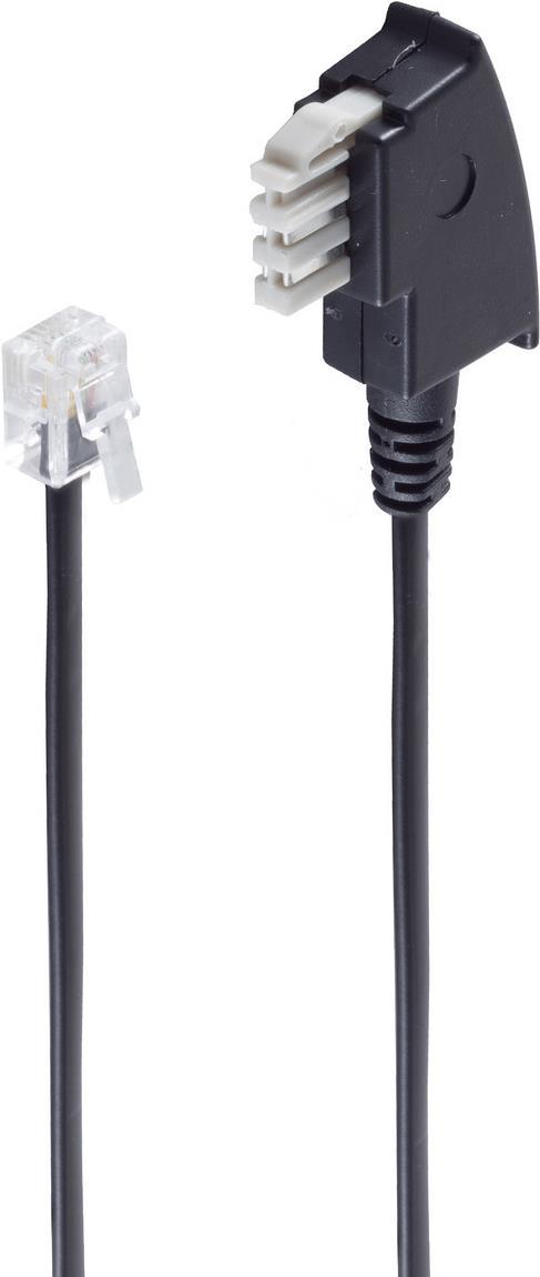 shiverpeaks BS70113-6/2 Telefonkabel 3 m Schwarz (BS70113-6/2)