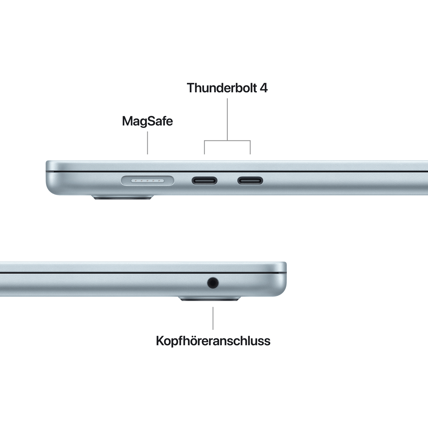 Apple MacBook Air 15" M5 10-Core CPU 10-Core GPU 24 GB RAM Himmelblau