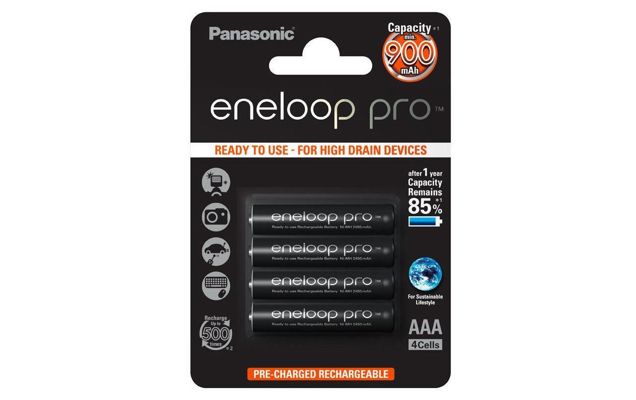 Panasonic eneloop pro BK-4HCDE/4BE AAA 930 mAh 1,2 V Schwarz
