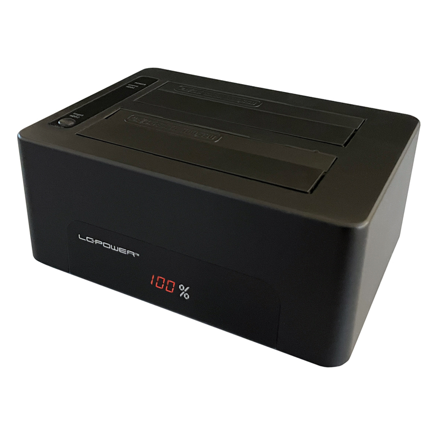 LC-Power LC-DOCK-U3-V HDD-Dockingstation SATA USB 3.1 (Gen 2) Schwarz