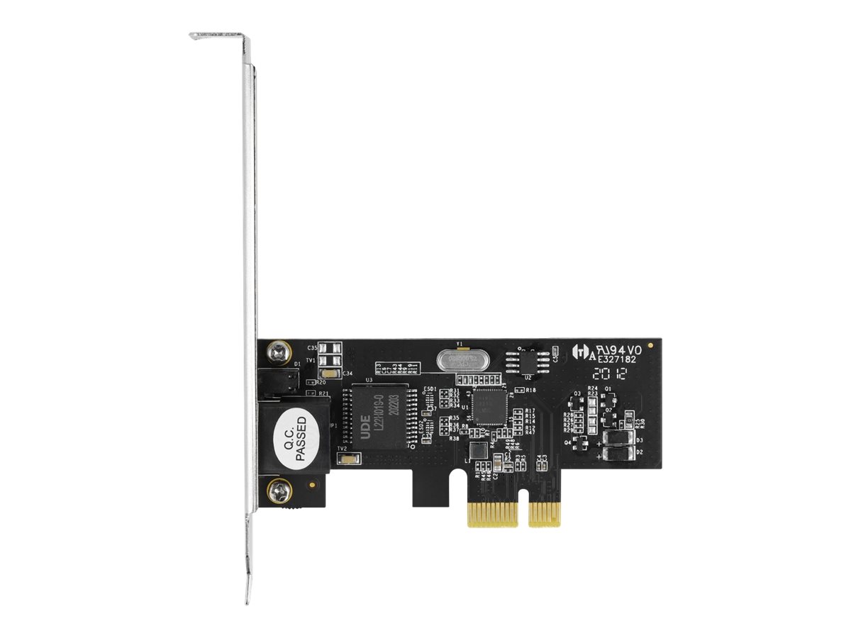 Delock Netzwerkadapter PCI Express 2.1 x1 2,5 Gbps RJ-45 Low-Profile Grau