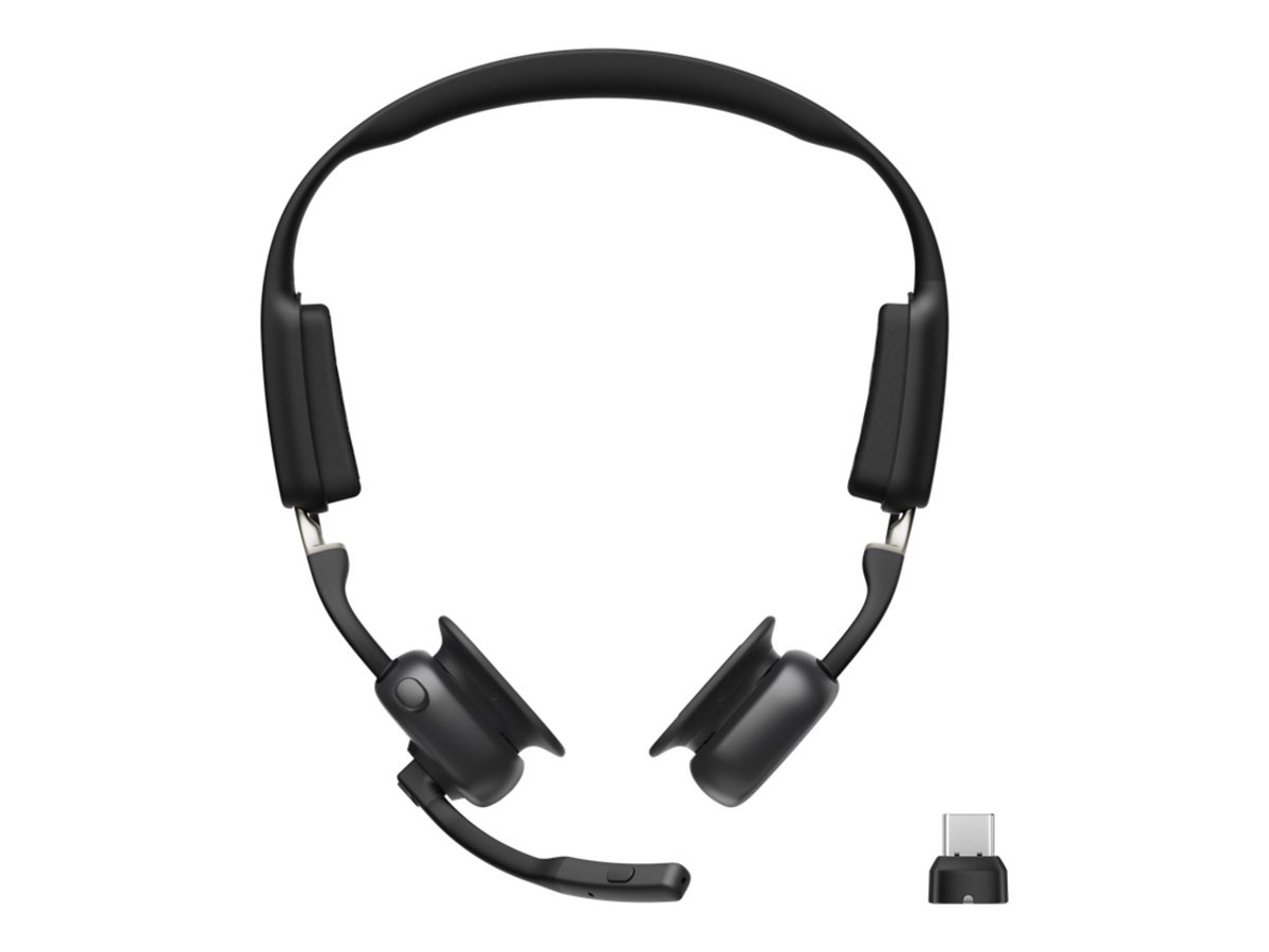 Shokz OpenMeet UC Headset Bluetooth 5.4 Schwarz