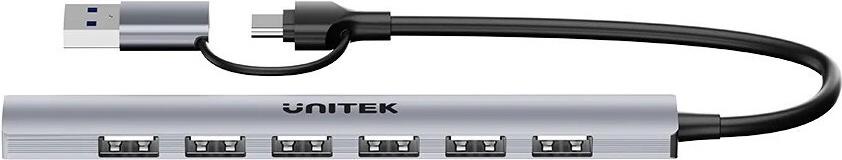 Unitek H1209AGY01 USB-A 5Gbps 7in1 USB-Hub (H1209AGY01)