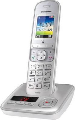 Panasonic KX-TGH720 DECT-Telefon Perleffekt - Silber Anrufer-Identifikation (KX-TGH720GG)