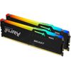 Kingston FURY Beast RGB - DDR5 - Kit - 32 GB: 2 x 16 GB - DIMM 288-PIN - 2800 MHz / PC5-44800 - CL40 - 1.25 V - ungepuffert - on-die ECC (KF556C40BBAK2-32)