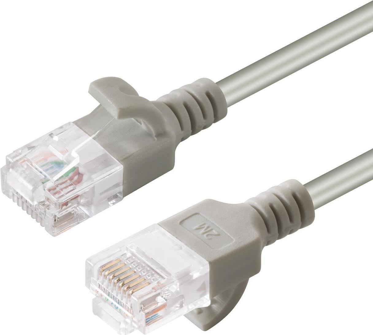 MicroConnect U/UTP CAT6 1.5M Grey Slim (V-UTP6015-SLIM)