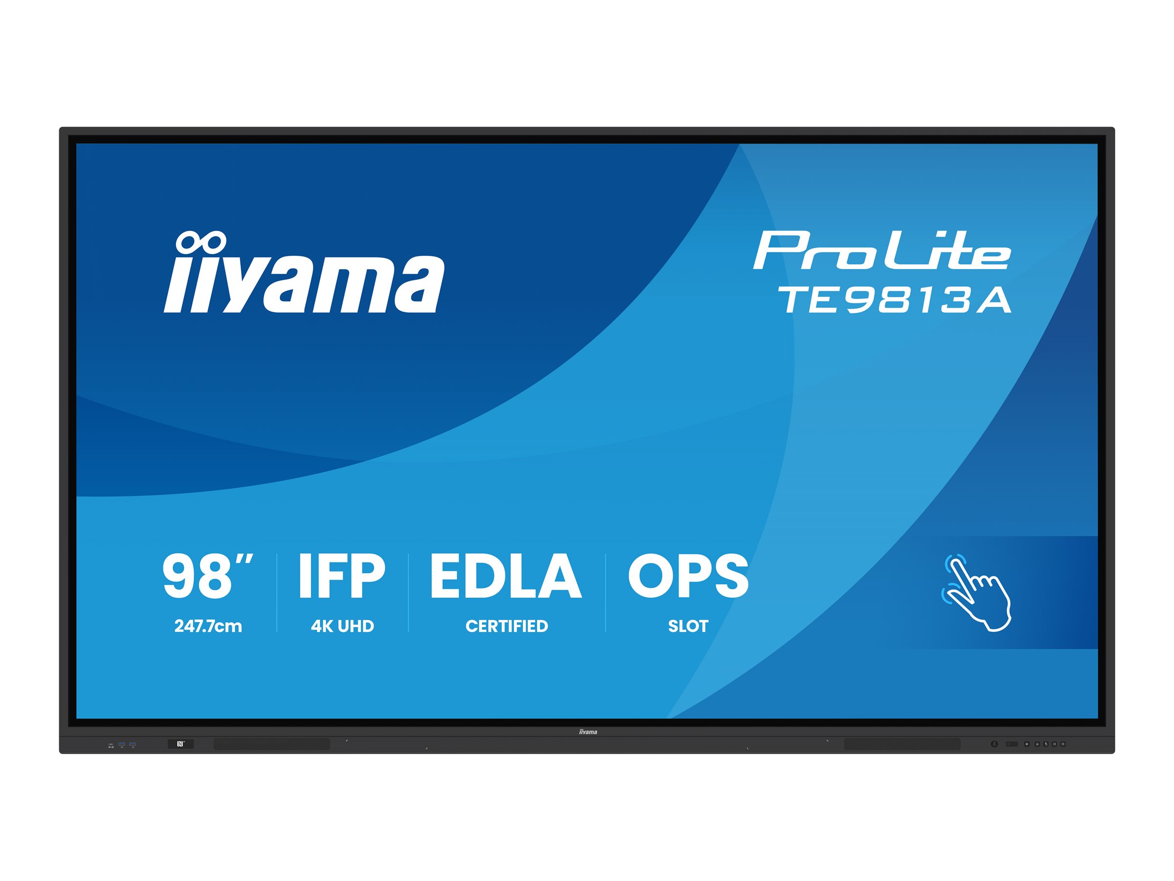 Iiyama TE9813A-B2AG 98" Touch 4K UHD Digital Signage Display Schwarz