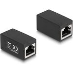 Delock Adapter RJ45 Buchse zu RJ45 Buchse Cat.6 schwarz (88003)